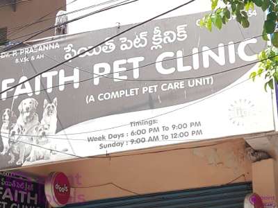Faith Pet Clinic - Veterinary Clinic in Hyderabad,Telangana | Pointlocals